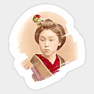 Japanese Girl - beautiful Maiko Sticker